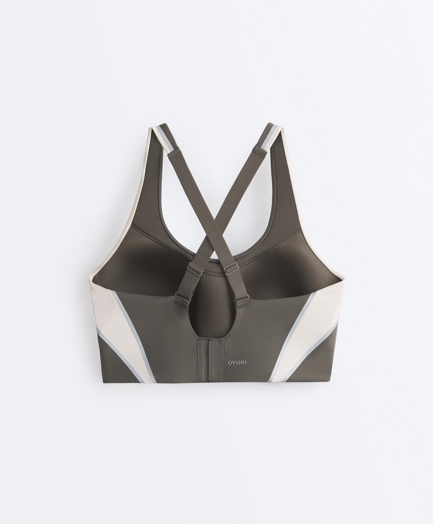 Firm support Compressive reflective sports bra
