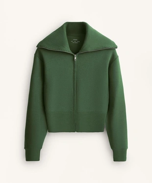 Куртка из смесового хлопка с высоким воротником- Заказать в России