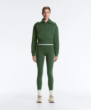 Куртка из смесового хлопка с высоким воротником- Заказать в России