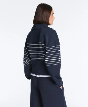 Куртка в морскую полоску из мягкого модала- Заказать в России