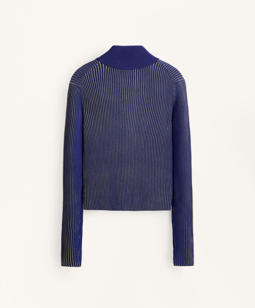 Приталенная куртка Rib из вязаного трикотажа