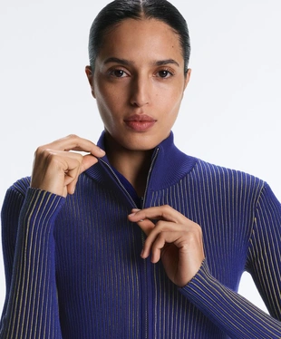 Приталенная куртка RIB из вязаного трикотажа- Заказать в России