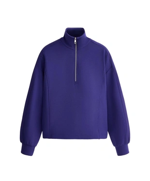 Толстовка с молнией до уровня груди, из ткани с модалом BRUSHED- Заказать в России