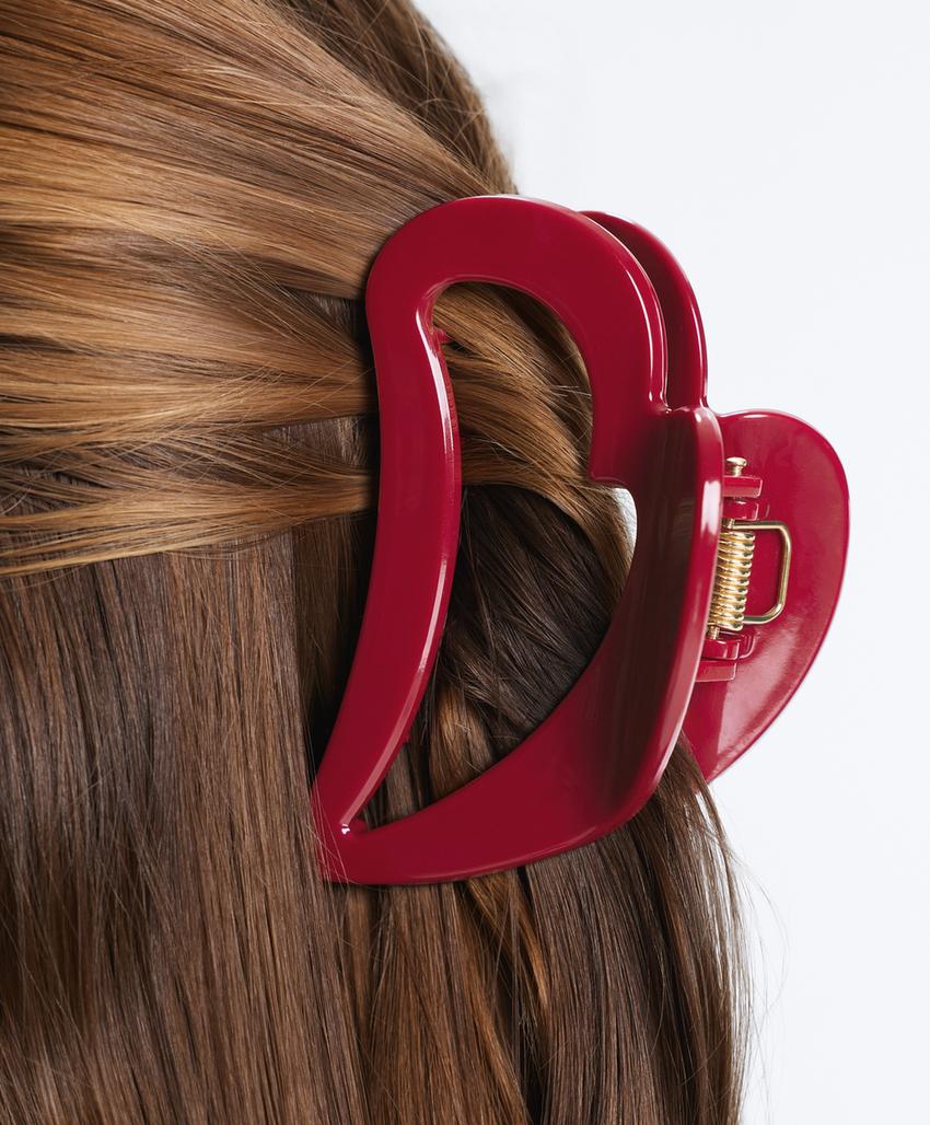 Заколка для волос в форме сердца