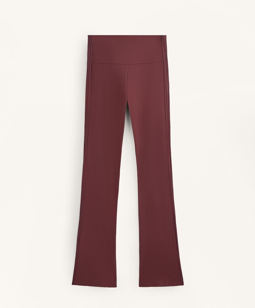 Брюки с высокой посадкой из ребристой ткани comfortlux