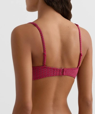 Топ бикини халтер из жаккарда с геометрическим узором- Заказать в России