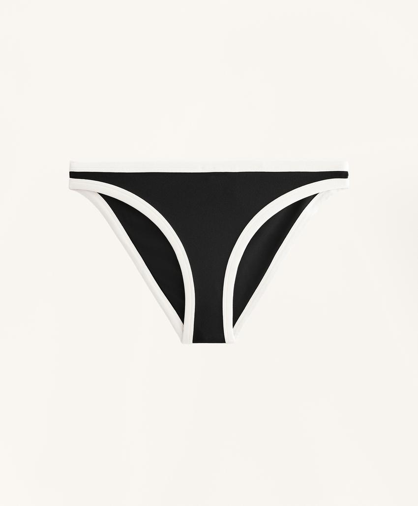 Классические плавки бикини с контрастной окантовкой