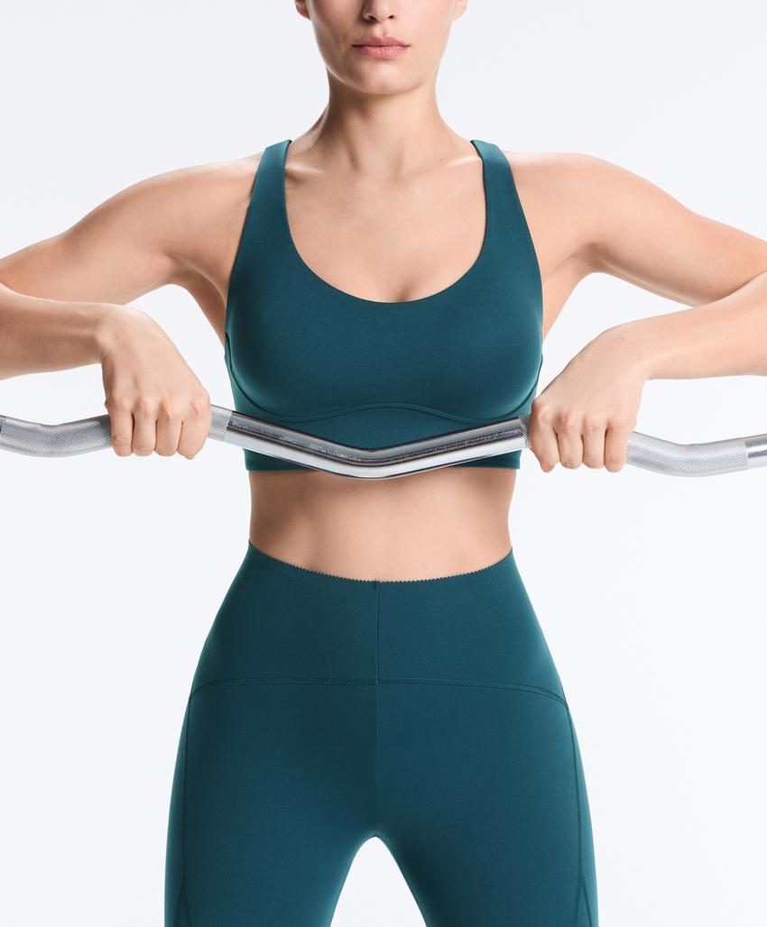 Компрессионные брюки до лодыжек с высокой посадкой