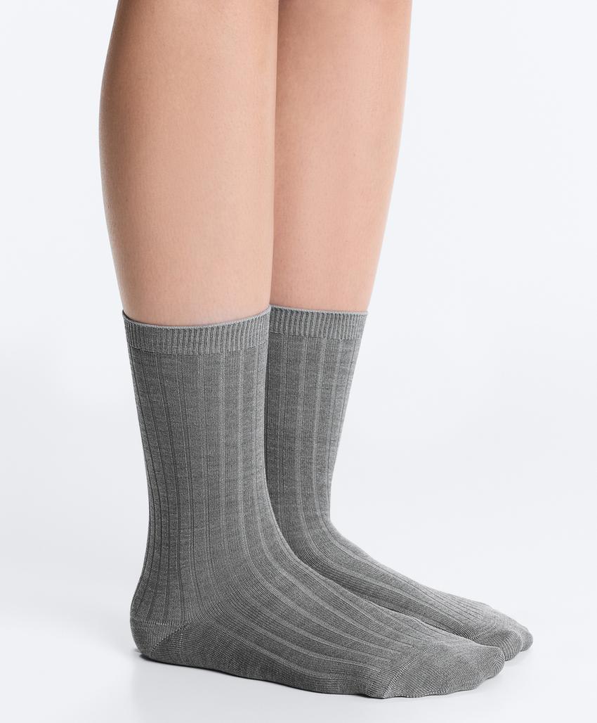Носки Classic Rib из смесового шелка