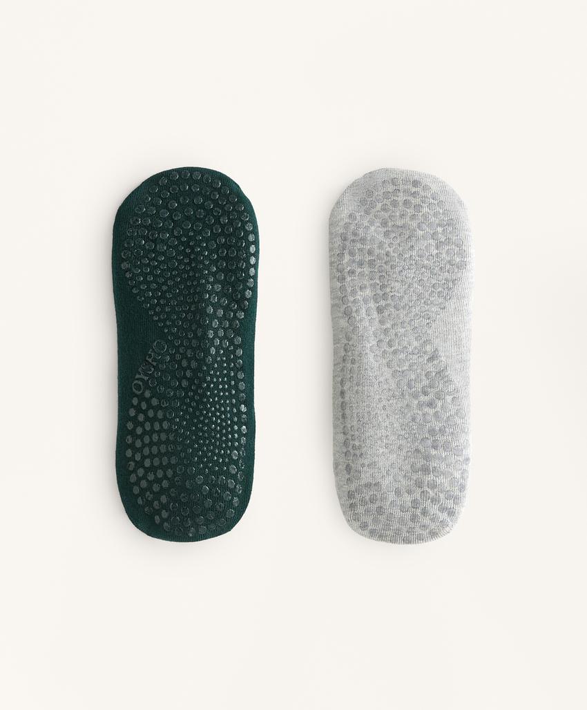 2 пары носков из смесового хлопка с резинками для йоги и пилатеса