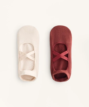 2 пары носков из смесового хлопка с лентами для йоги и пилатеса- Заказать в России