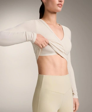 TANK TOP с длинным рукавом, перекрестный, RIB, модал- Заказать в России