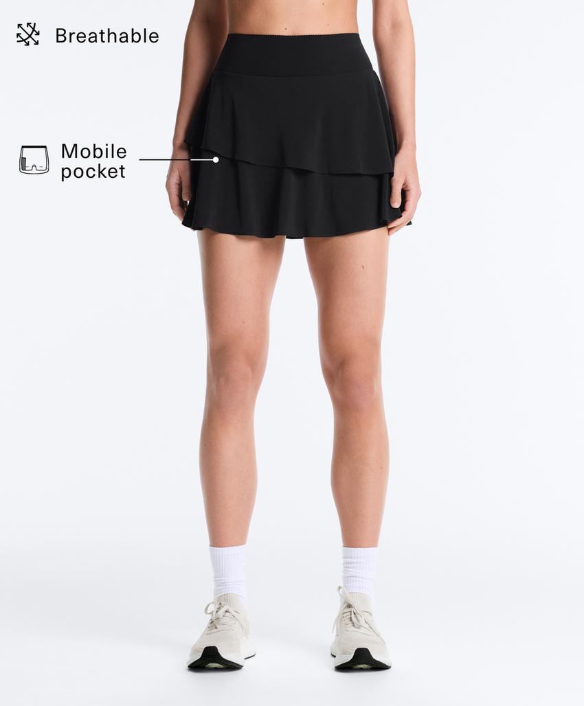 Короткая юбка с оборками