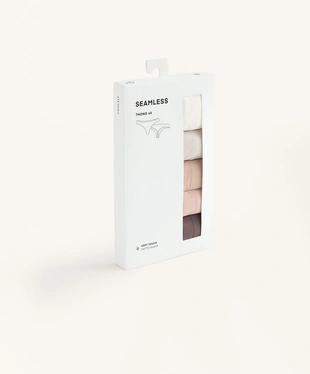 5 бесшовных трусов танга SEAMLESS из мягкой ткани- Заказать в России