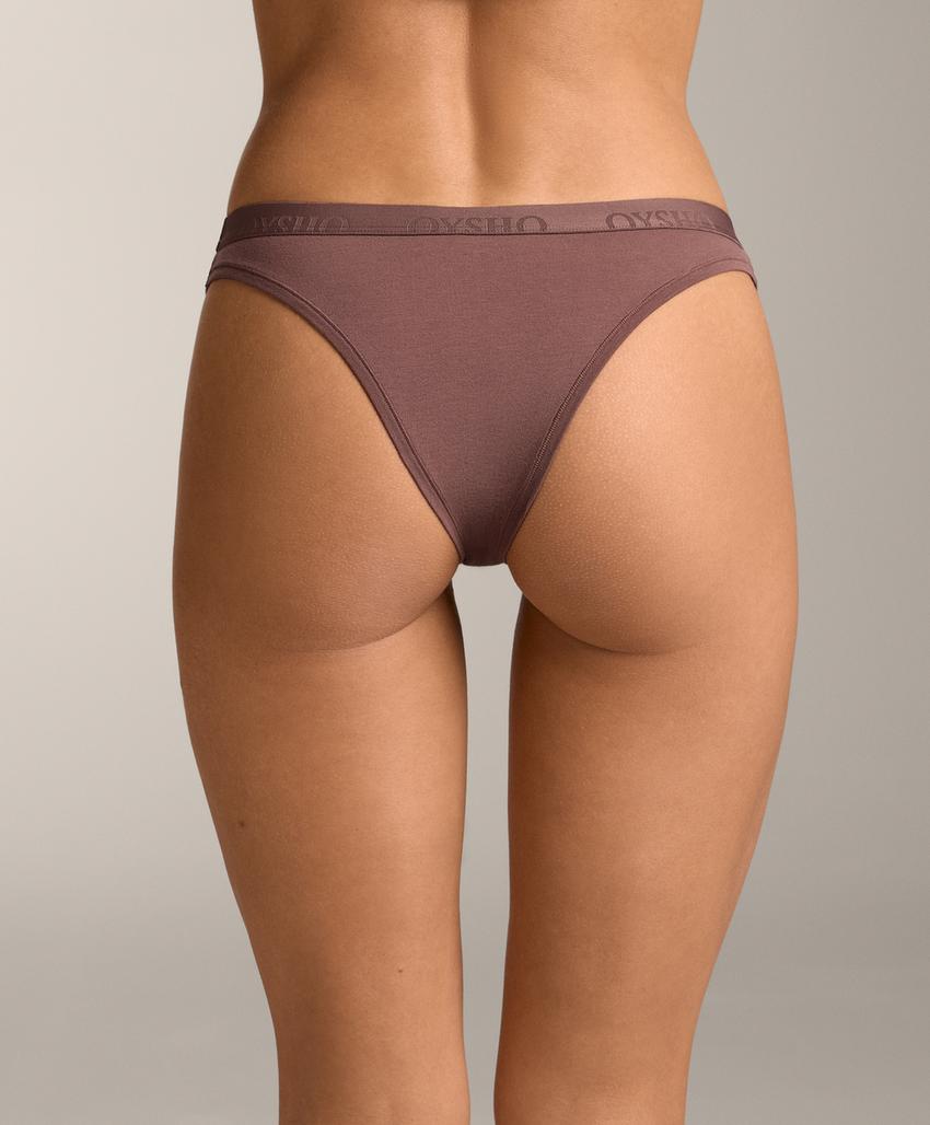 3 трусов бразильяна из смесового хлопка с логотипом