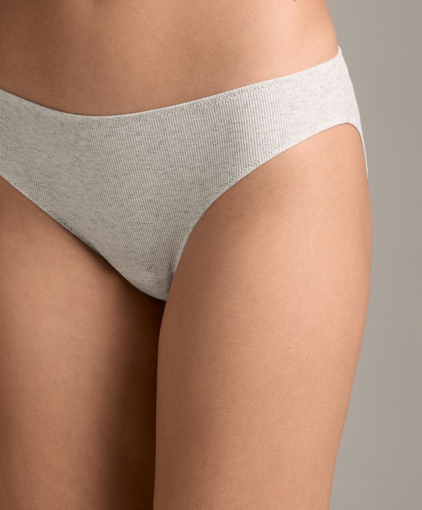 Классические трусики из хлопковой смеси, 5 штук, рифленые и гладкие