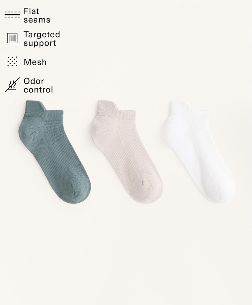 3 пары носков-Sneaker с язычком на пятке из смесового полиамида