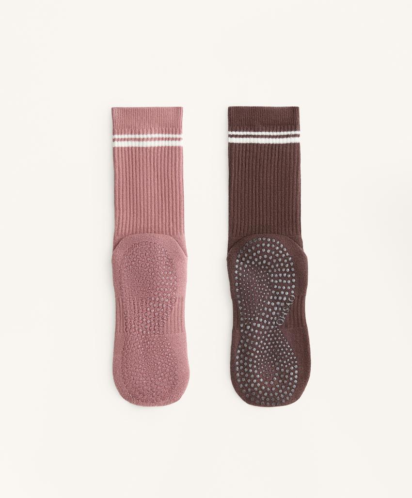 2 пары Classic носки для йоги и пилатеса из смесового хлопка