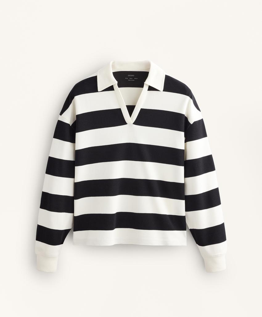 Поло из полотна с набивным узором из хлопка