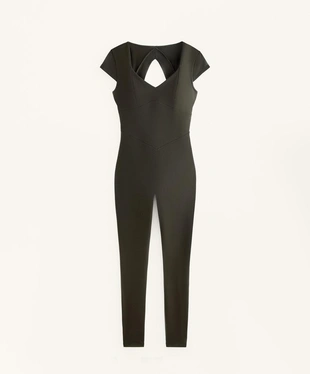 Длинный комбинезон EVERMOVE с коротким рукавом- Заказать в России