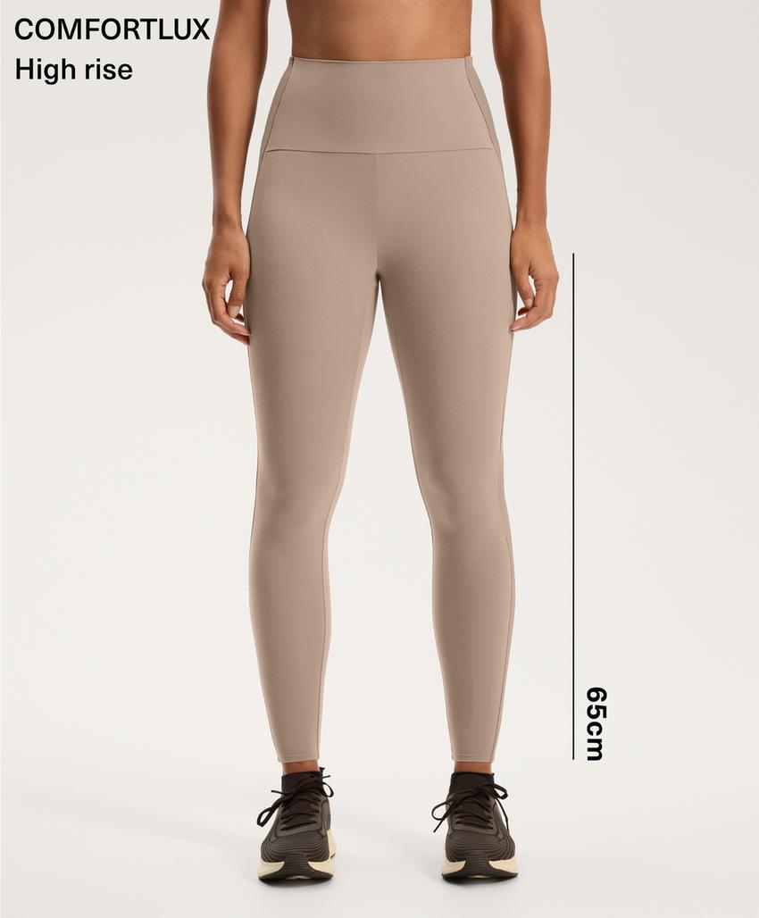 Легинсы Comfortlux в рубчик длиной до щиколотки с завышенной талией