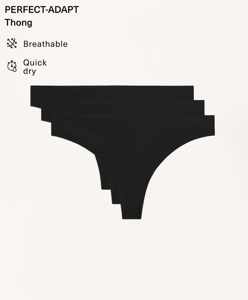 Трусы-стринги из невидимого полиамидного микса (3 шт.)