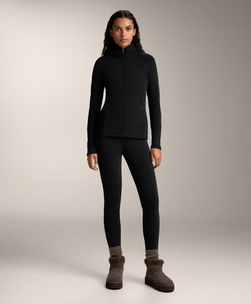 Леггинсы длиной до щиколотки с высокой посадкой, супер-теплые и безшовные 70 см