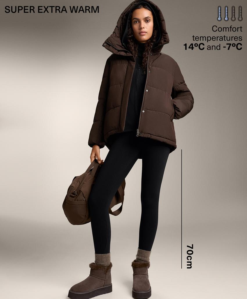 Леггинсы длиной до щиколотки с высокой посадкой, супер-теплые и безшовные 70 см