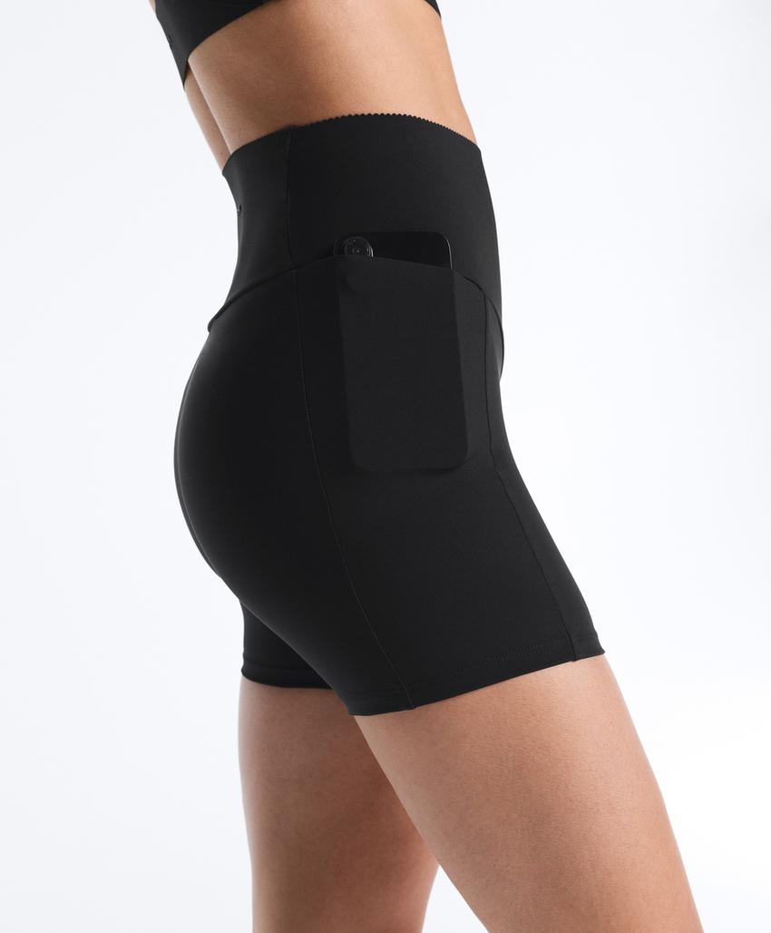 Hot pant с завышенной талией Compressive с карманом, 10 см