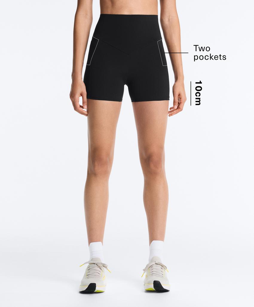 Hot pant с завышенной талией Compressive с карманом, 10 см