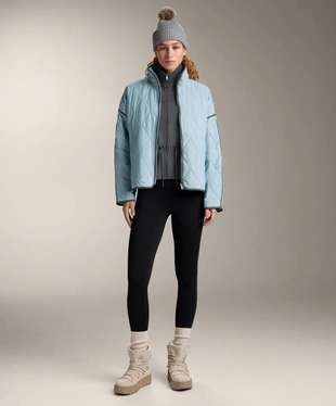 SOFT-TOUCH MODAL JACKET WITH ADJUSTABLE WAIST AND HIGH COLLAR- Заказать в России