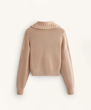 Вязаная куртка в рубчик- Заказать в России