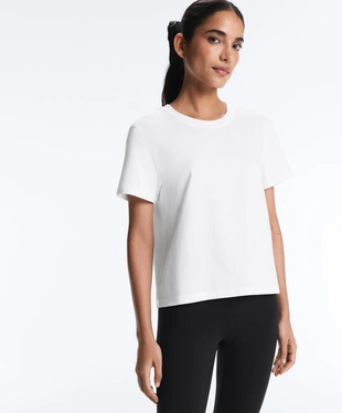 REGULAR FIT COTTON BLEND SHORT SLEEVE T-SHIRT- Заказать в России