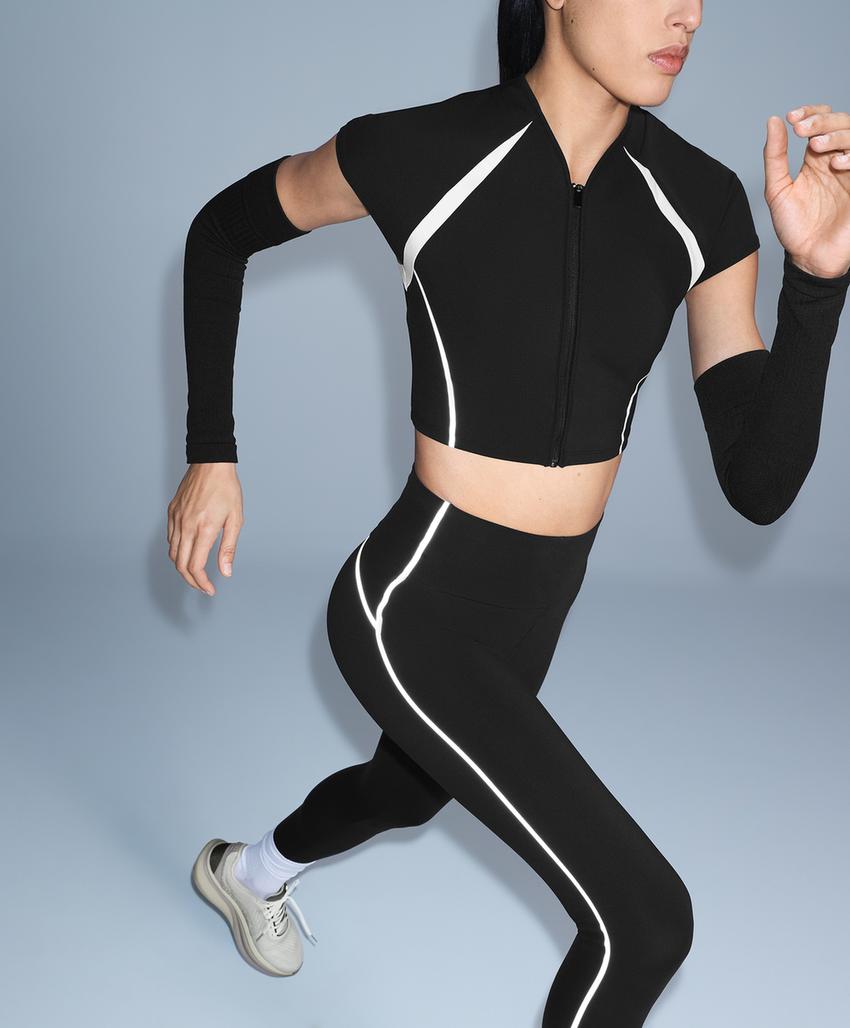 Легинсы Compressive Core Control с завышенной талией, светоотражающие