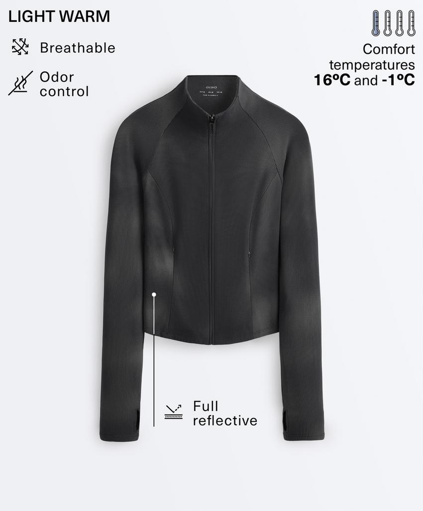 Light warm reflective technical jacket