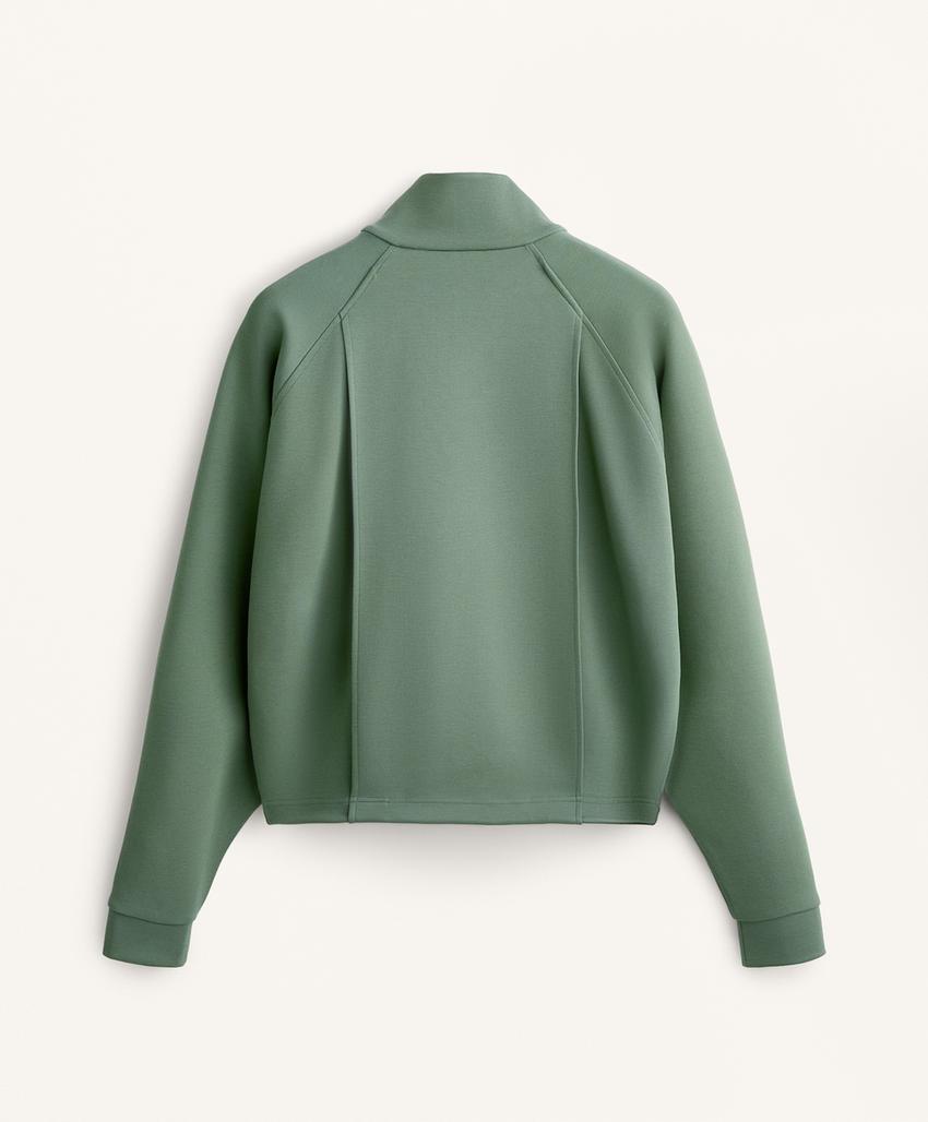 Пиджак с карманами из пике с хлопком