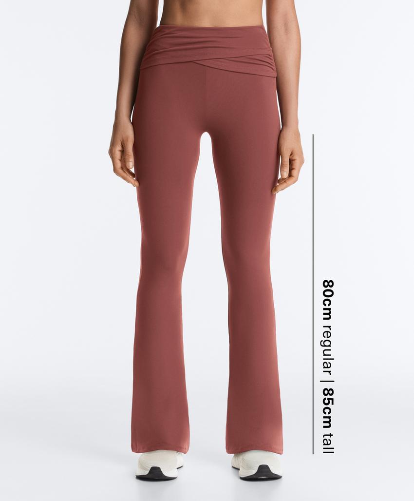 Брюки с высокой посадкой и широкими брючинами с драпировкой на талии comfortlux