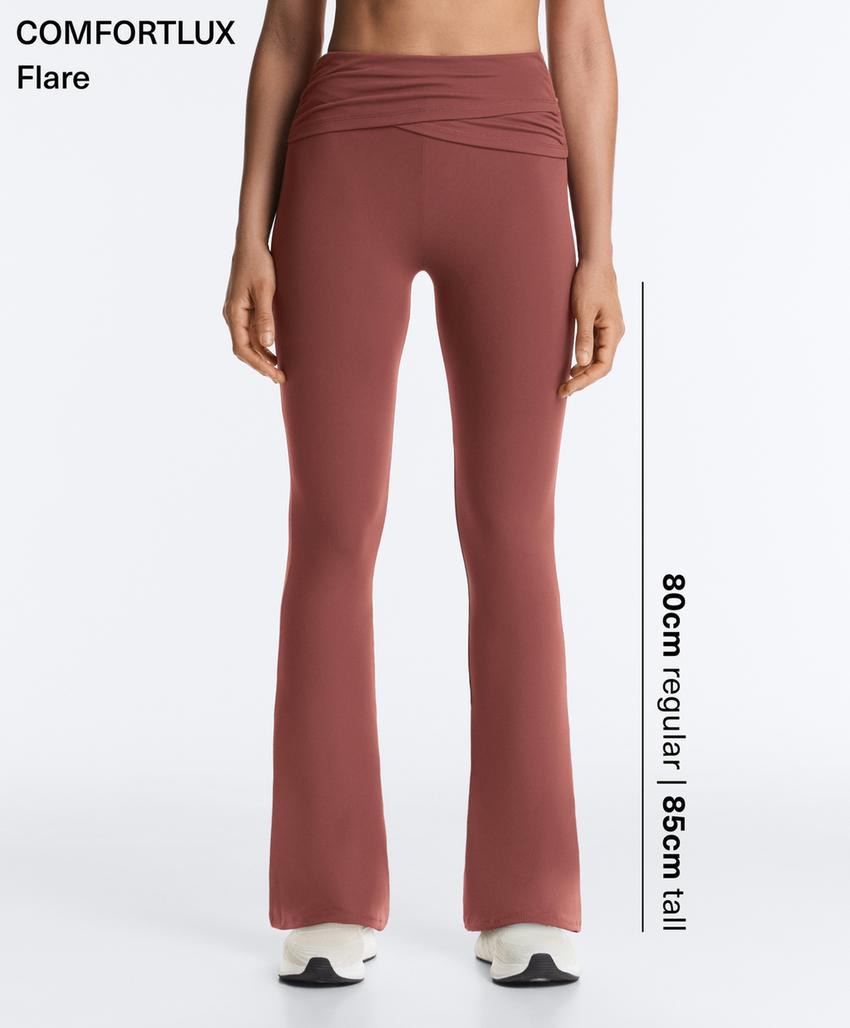 Брюки с высокой посадкой и широкими брючинами с драпировкой на талии comfortlux