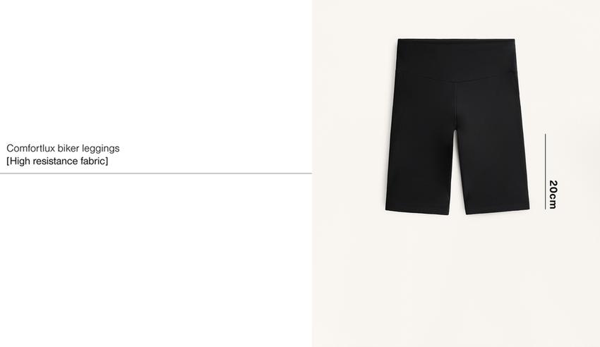 Леггинсы байкерские comfortlux с высокой посадкой 20 см