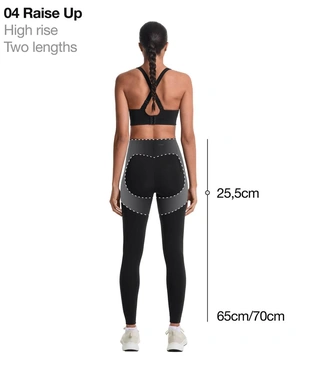 Легинсы COMPRESSIVE RAISE UP с завышенной талией длиной до щиколотки- Заказать в России