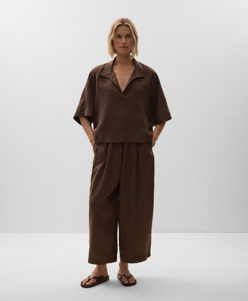 Штаны-бананы из 100% льна