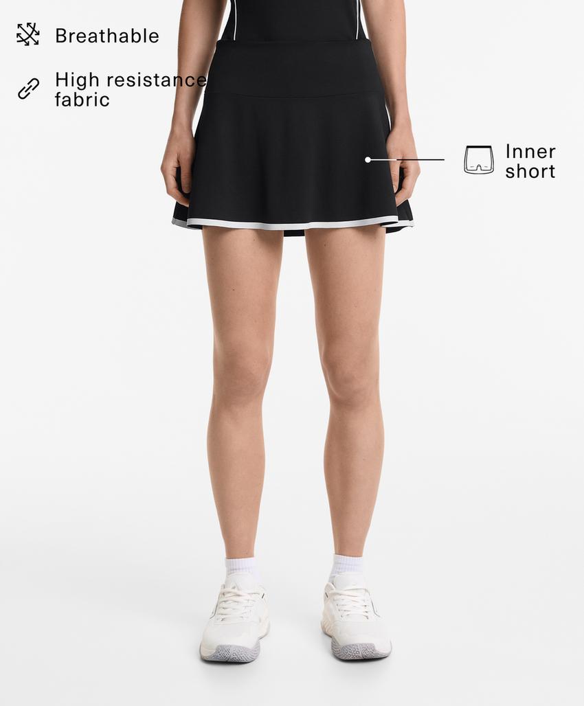 Юбка с кантом