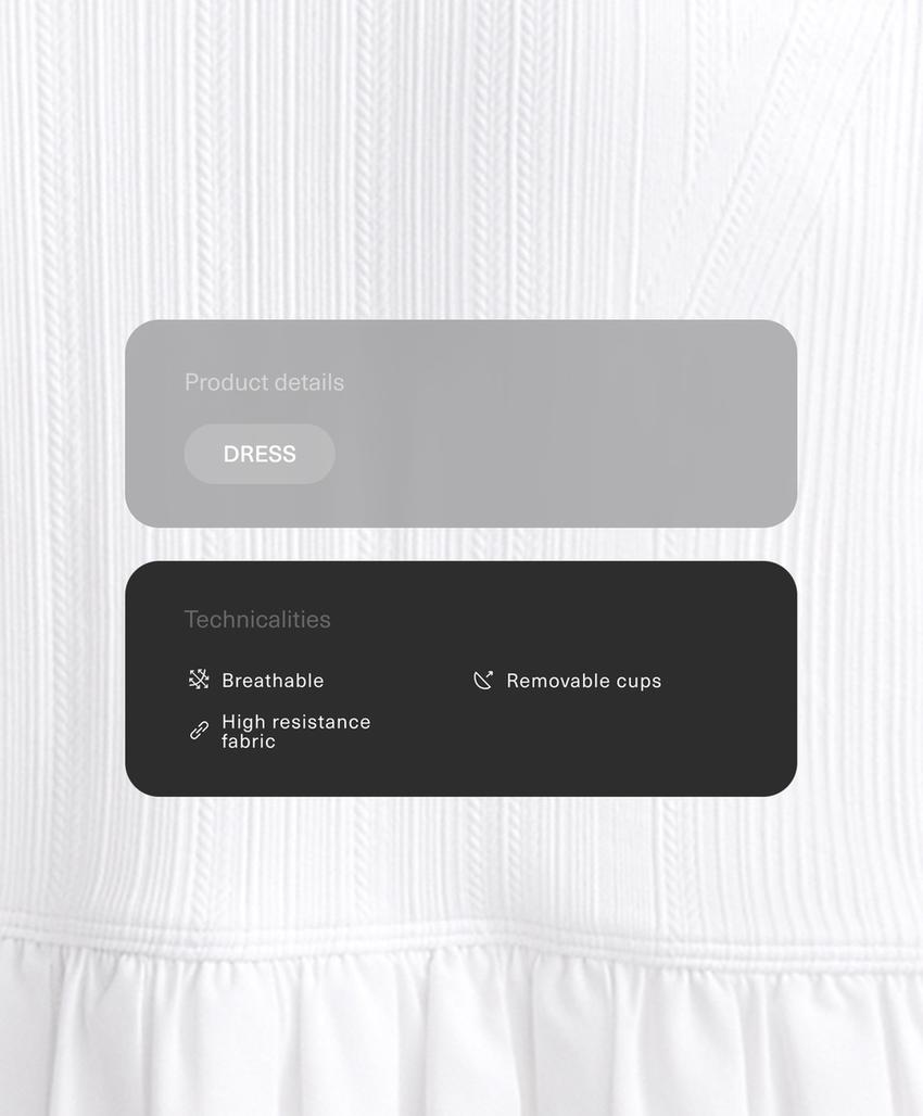 Мини-платье с защипами