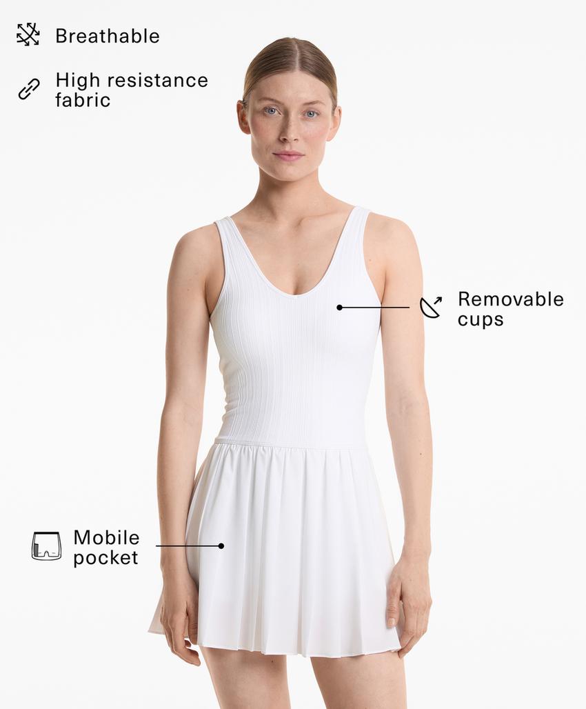 Мини-платье с защипами