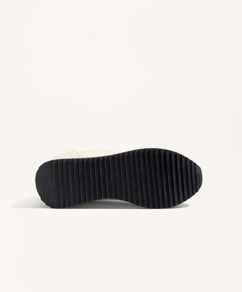 Кроссовки из нейлона с контрастной подошвой