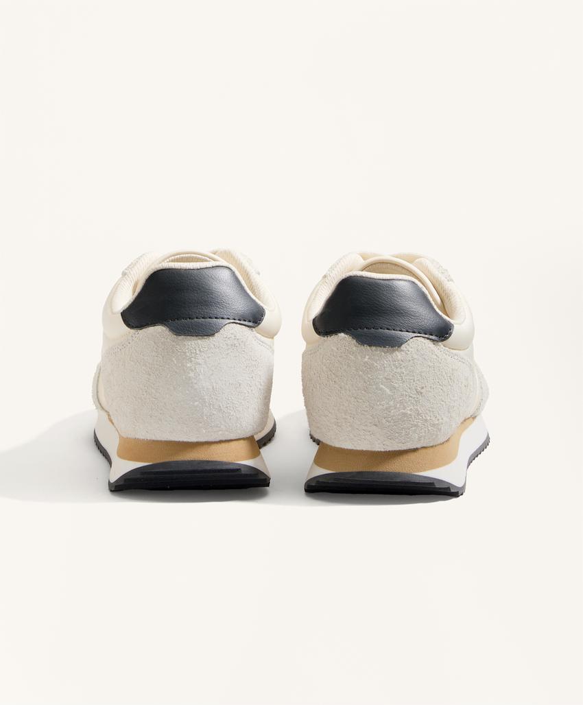 Кроссовки из нейлона с контрастной подошвой