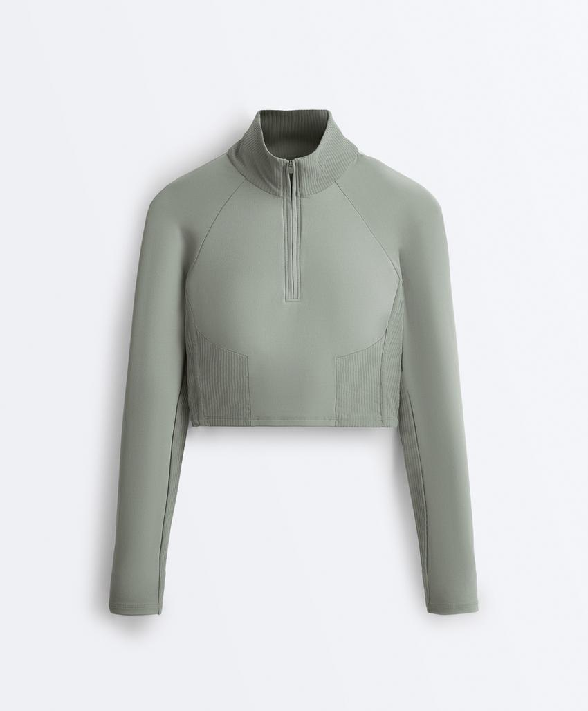 Удобная ребристая футболка с длинным рукавом comfortlux