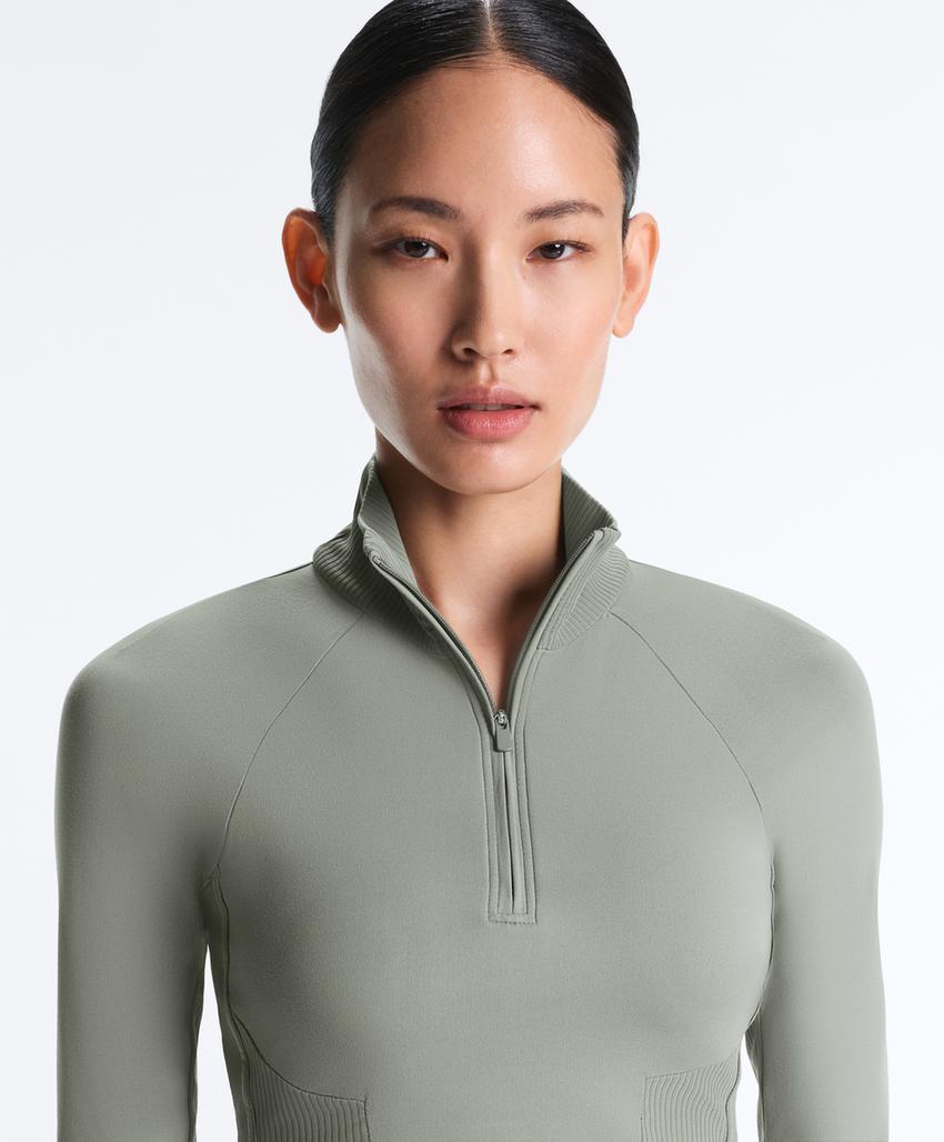 Удобная ребристая футболка с длинным рукавом comfortlux