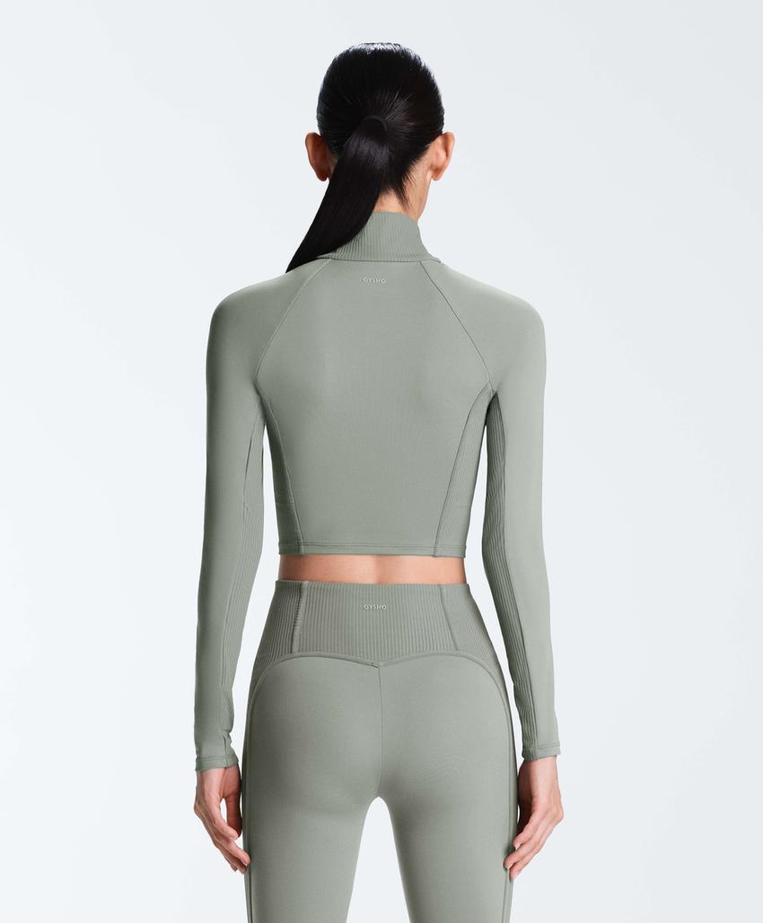 Удобная ребристая футболка с длинным рукавом comfortlux