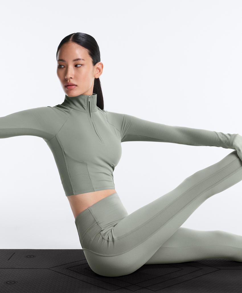 Удобная ребристая футболка с длинным рукавом comfortlux